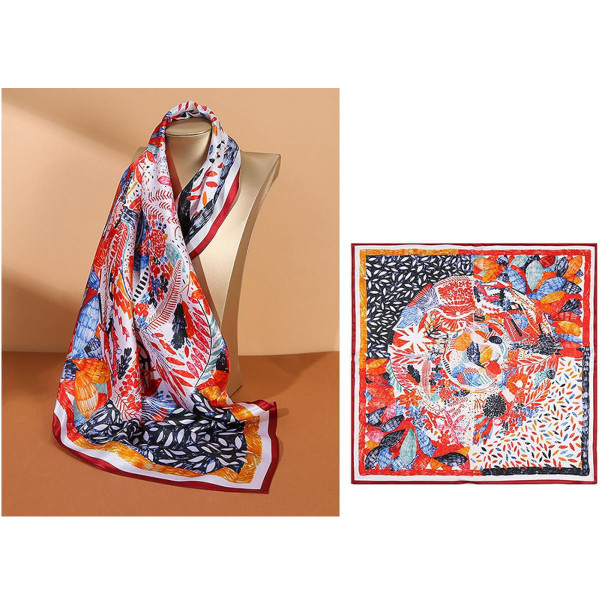 100% Real Silk Square Scarf product image