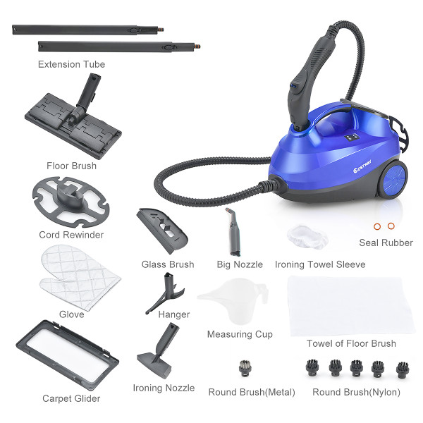 2000W Heavy-Duty Multi-Purpose Steam Cleaner Mop with Detachable Handheld Unit product image