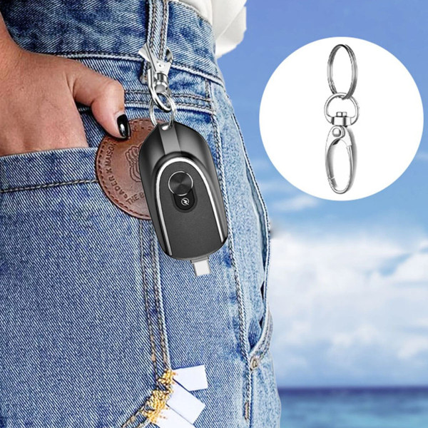 2-in-1 Mini Emergency Keychain Power Bank product image