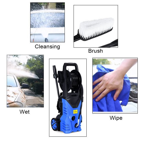 2030PSI 1800W Electric High-Pressure Washer with Hose Reel product image