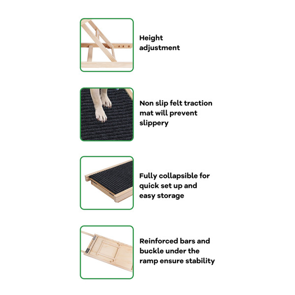 iMounTEK® Wooden Folding Pet Ramp (2 Sizes) product image