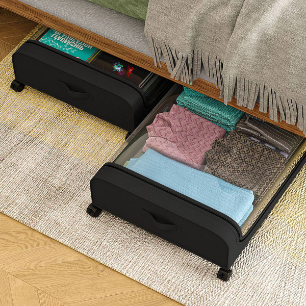 NewHome™ Under-Bed Storage Container with Zipper & Wheels (2-Pack) product image