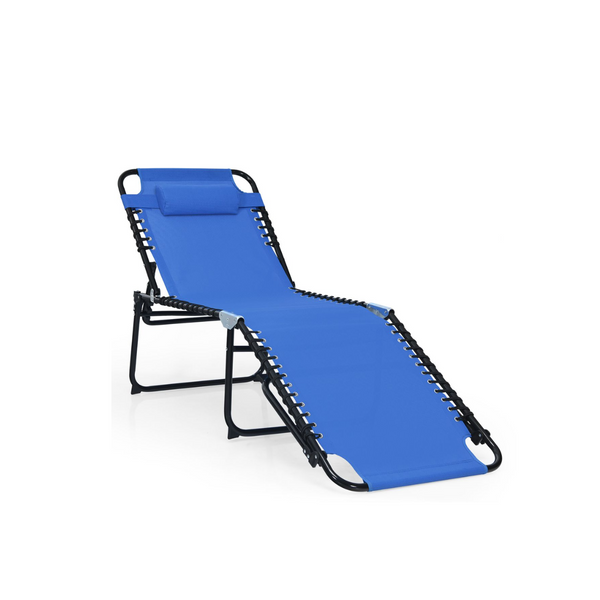 Foldable Recline Lounge Chair with Adjustable Backrest & Footrest product image