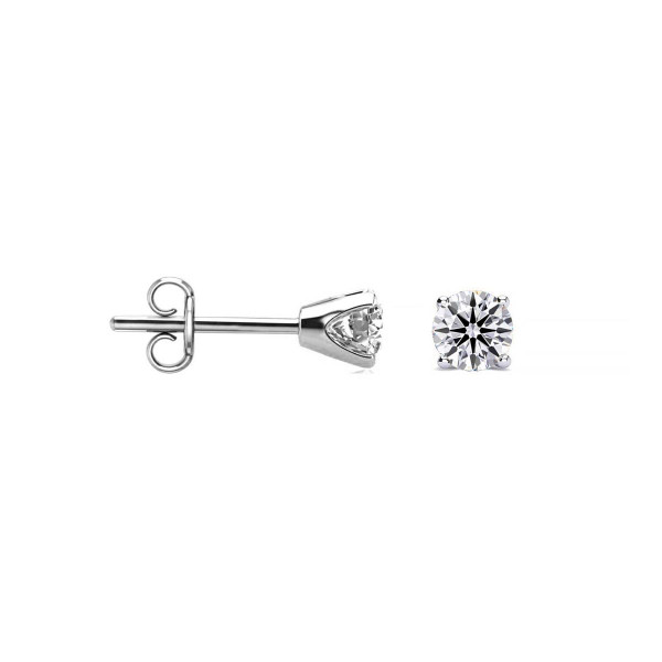 0.10-Carat Real Diamond Stud Earrings in 14KGF product image