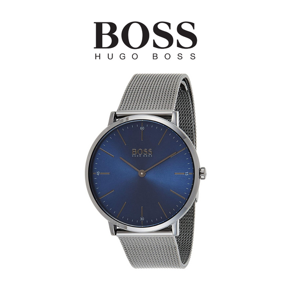 Hugo Boss Men's Mesh Blue Dial Watch product image