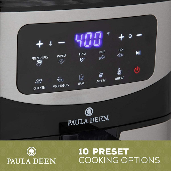 Paula Deen® 10-Quart Stainless Steel Air Fryer, 1700W, PDKDF579 product image