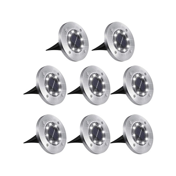 Waterproof Solar Powered LED Garden Lights (8-Pack) product image