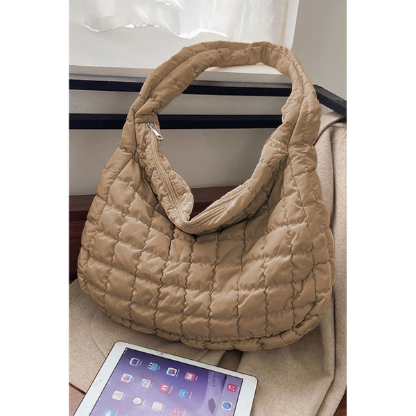 Kylie Quilted Zipper Tote Bag product image