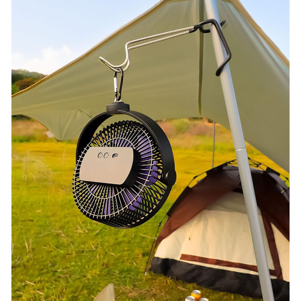 Airbition™ 8-Inch Portable Camping Fan with Tent Hook product image