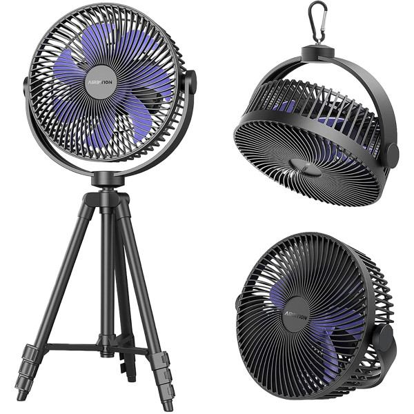 Airbition™ 8-Inch Portable Camping Fan with Tent Hook product image