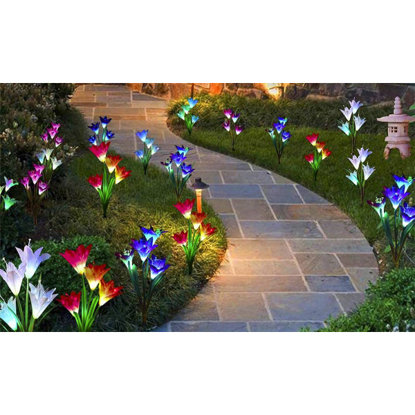 Solarek® Solar Lily Flower Garden Light (2 to 8-Pack) product image