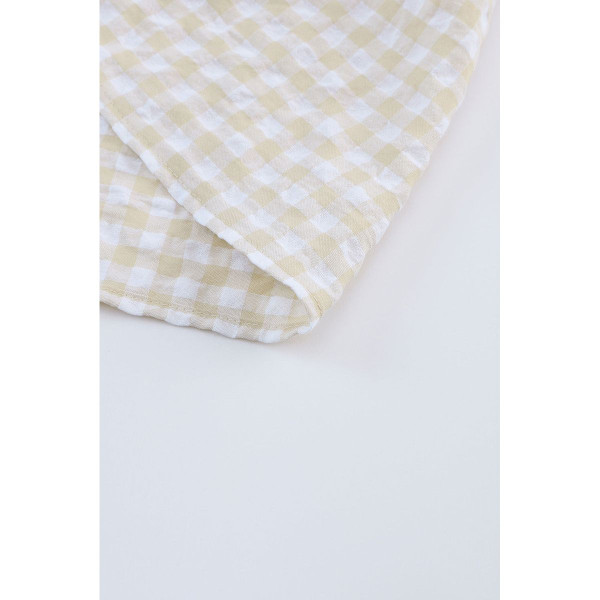 Jayleen Plaid Ruffled Sleeve Smocked Maxi Dress product image