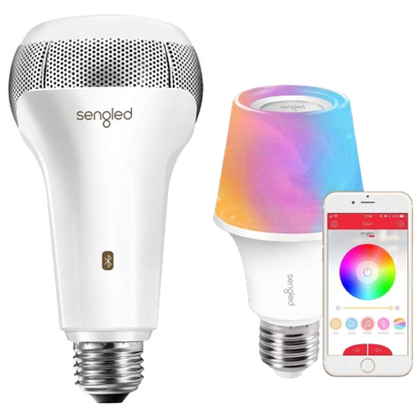 Sengled® Solo White or Solo RGBW 2-in-1 Speaker & Light Bulb product image