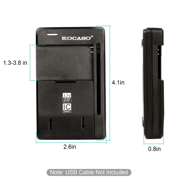 Kocaso® 3.7V Camera/Android Phone Battery Charger product image