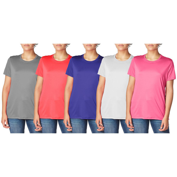 Cool Dri-FIt Moisture Wicking Slim-Fit Crew Neck T-Shirts (3-Pack) product image