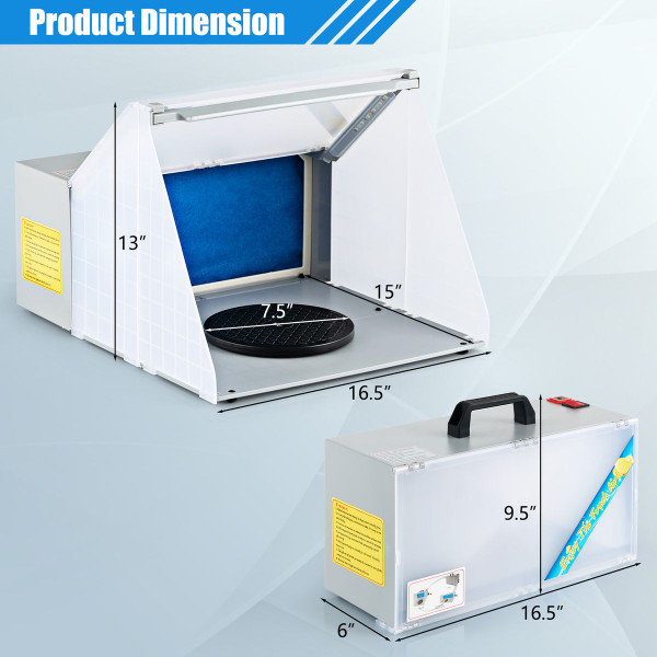 Portable Airbrush Spray Booth Kit product image