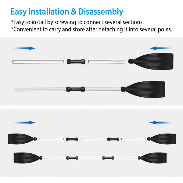 LakeForest® 2-in-1 Aluminum Alloy Kayak Paddles product image