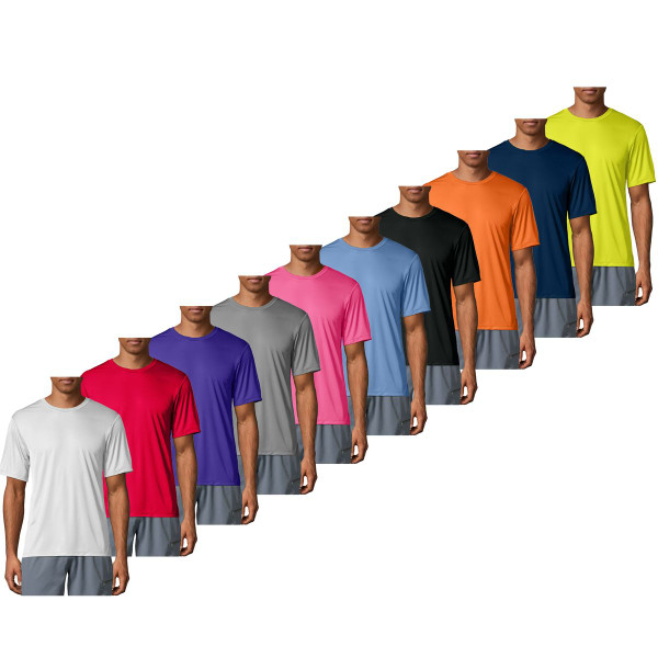 Cool Dri-FIt Moisture Wicking Slim-Fit Crew Neck T-Shirts product image