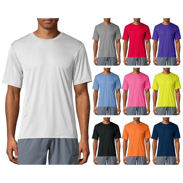 Cool Dri-FIt Moisture Wicking Slim-Fit Crew Neck T-Shirts product image