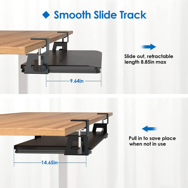 NewHome™ Sliding Under Desk Keyboard Mouse Tray product image