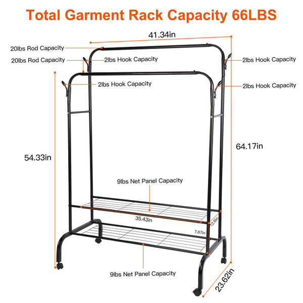 NewHome™ Clothing Hanging Rack product image