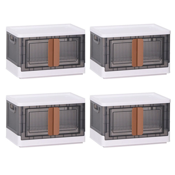 8.45-Gallon Plastic Folding Storage Cabinet (2 or 4-Pack) product image