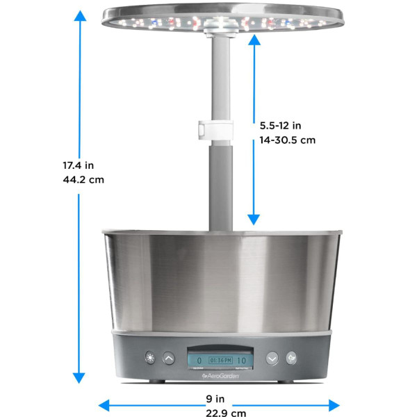 AeroGarden Harvest Elite 360 Indoor Garden System with LED Grow Light product image