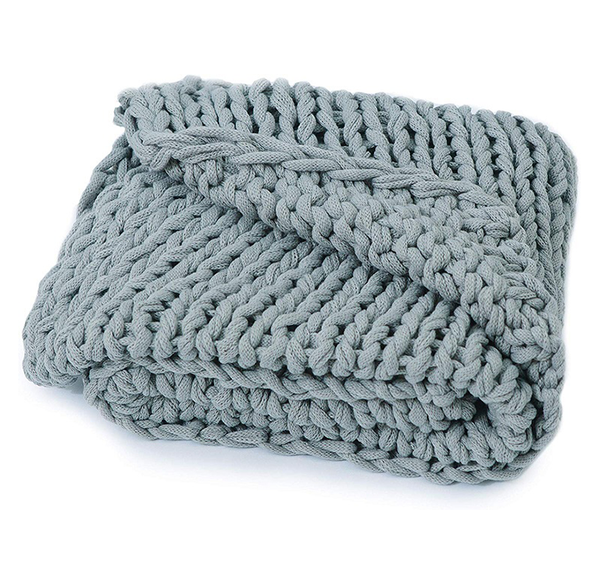 Cheer Collection Chunky Cable Knit Throw Blanket  product image