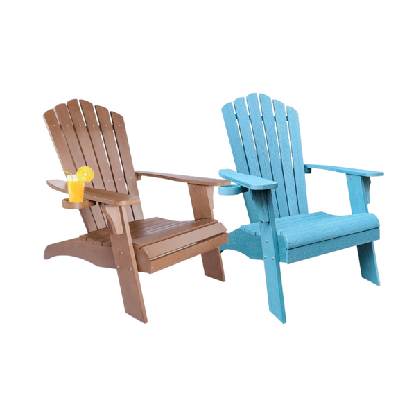 Poly Lumber Oversized Adirondack Chair with Cup Holder product image