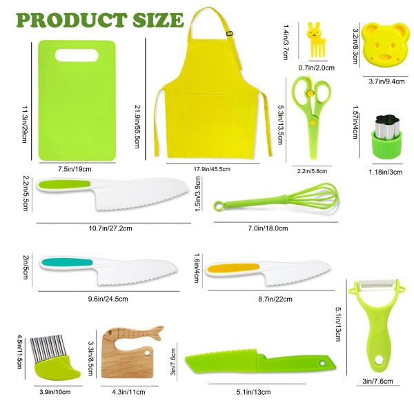 28 PCS Montessori Kitchen Tools Boys Girls Gifts, Kids Cooking Sets Safe Knives Set, Educational Birthday Gift product image