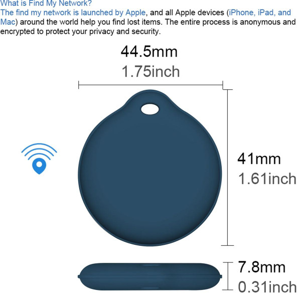 Portable GPS Tracking, Smart Anti Loss Device, GPS Smart Finders Tracker Device for Kids Pets Blue product image