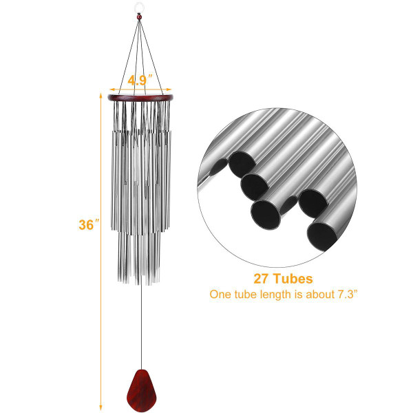 36-Inch 27-Tube Deep Tone Wind Chime product image