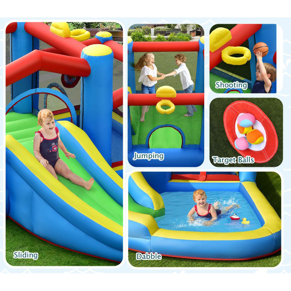 Kids' Inflatable Water Slide Bounce Castle (With or Without Blower) product image