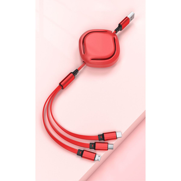 3-in-1 Fast Charging Cable (Lightning/Micro USB/USB-C) product image