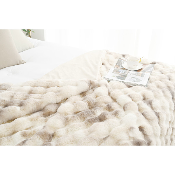 50 x 60-Inch Faux Rabbit Fur Blanket product image