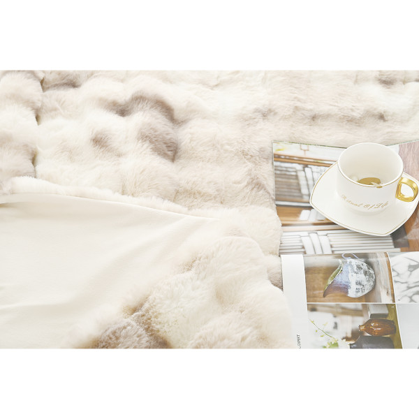 50 x 60-Inch Faux Rabbit Fur Blanket product image