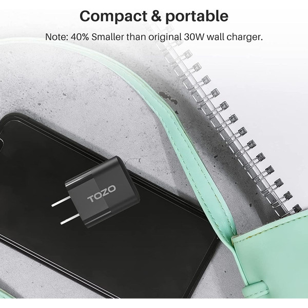 TOZO® C3 USB Type-C Wall Charger, 33W, PD Fast Charge product image