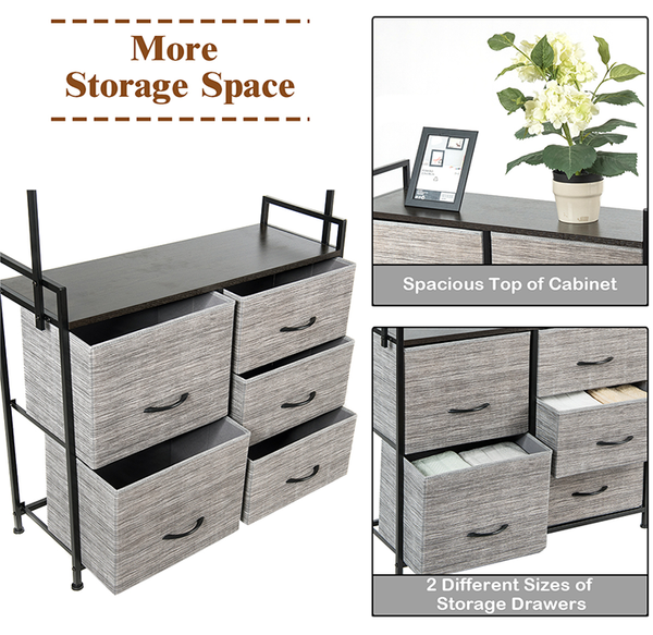 Wooden 5-Drawer Closet Storage Organizer product image