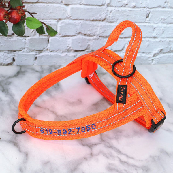 Personalized Nylon Reflective Dog Harness product image