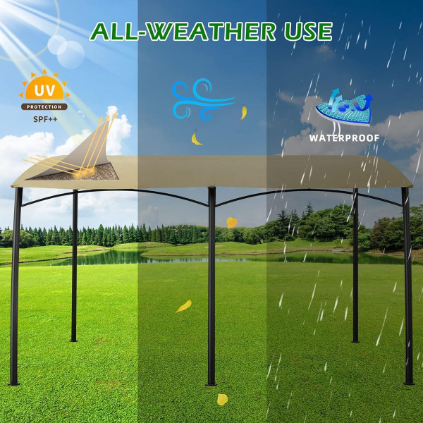 13 x 10-Foot Patio Porch Wall-Mounted Canopy Awning product image