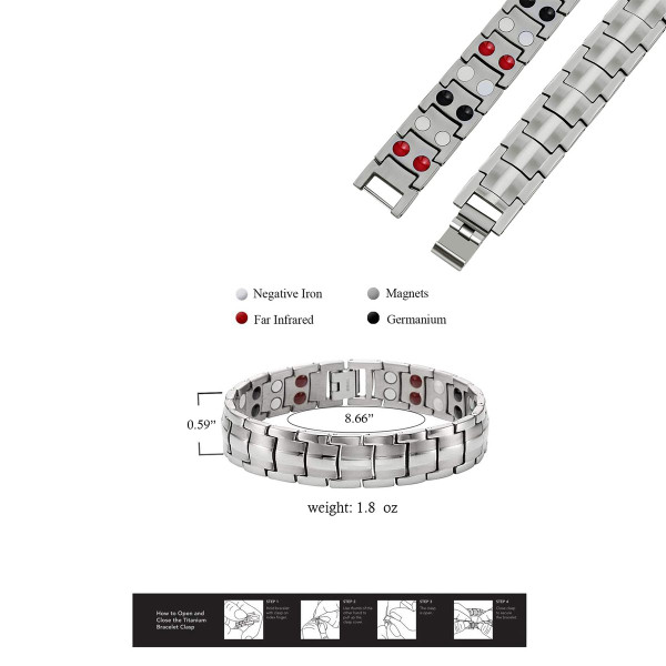 Magnetic Energy Stainless Steel Bracelet (3-Pack) product image