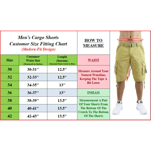 Men's Distressed Belted Cotton Cargo Shorts product image