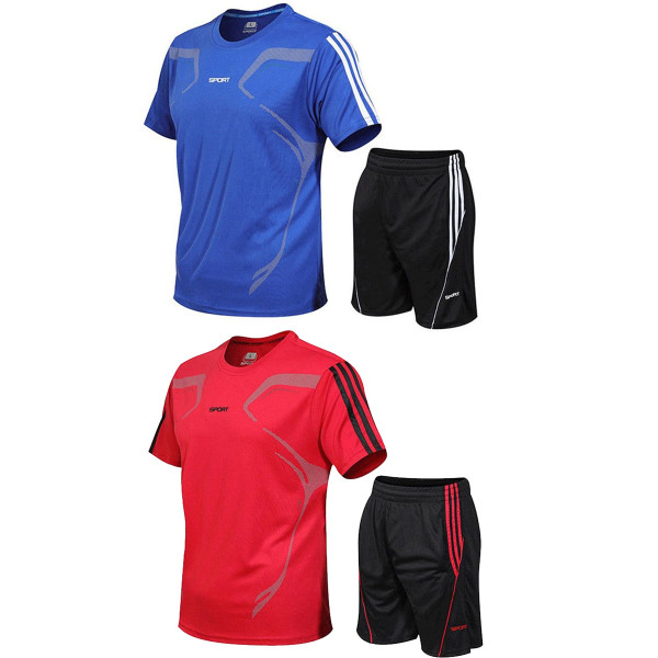 Braveman™ Men's Active 2-Piece T-Shirt and Athletic Shorts Set product image