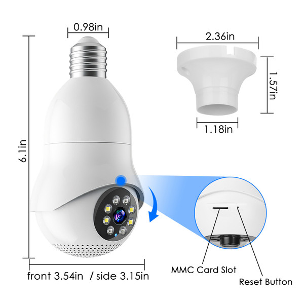 iMounTEK® Light Bulb Security Camera product image
