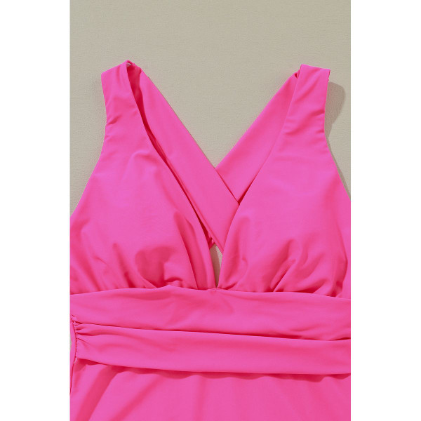 Miranda V-Neck Backless Ruched High Cut Monokini product image