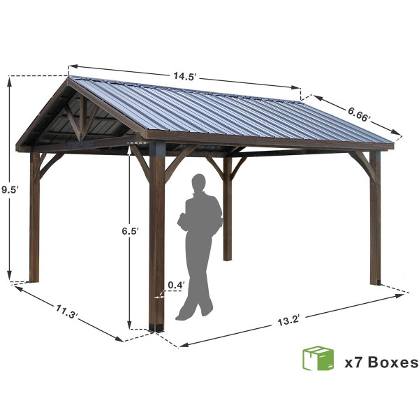 14- x 12-Foot Hardtop Gazebo product image