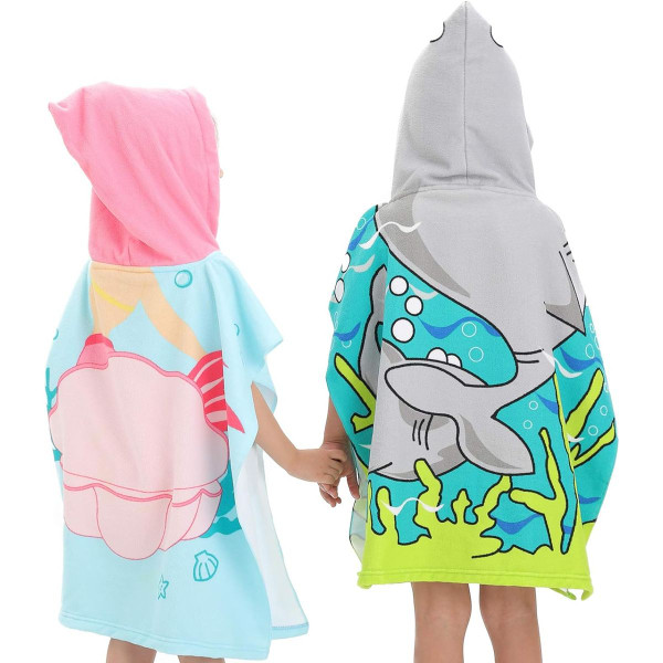 Kids' Hooded Soft Microfiber Poncho Towel product image