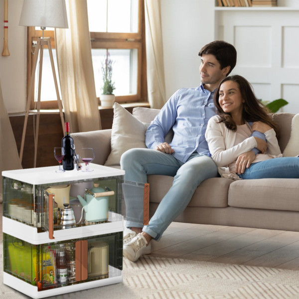 NewHome™ Foldable & Stackable Storage Bins (2-Pack) product image