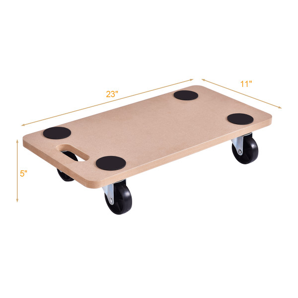 440-Pound Wood Platform Dolly (1, 2 or 4-Pack) product image