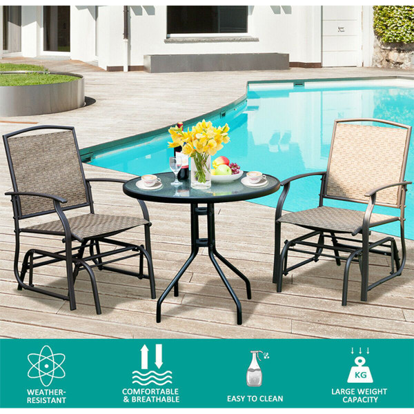 Outdoor Patio Rocking Glider Chairs (1 or 2-Pack) product image